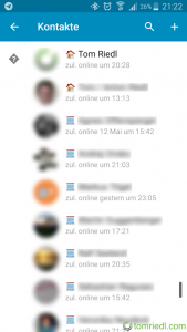Telegram kategorisierte Kontakte