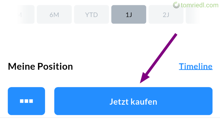 Button für Aktienkauf