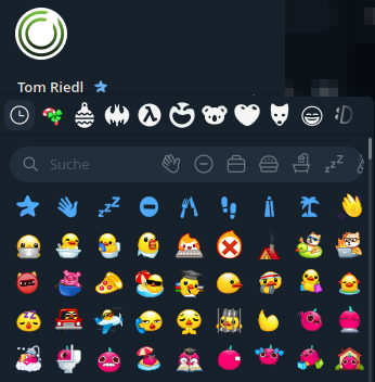 Status mit Emoji